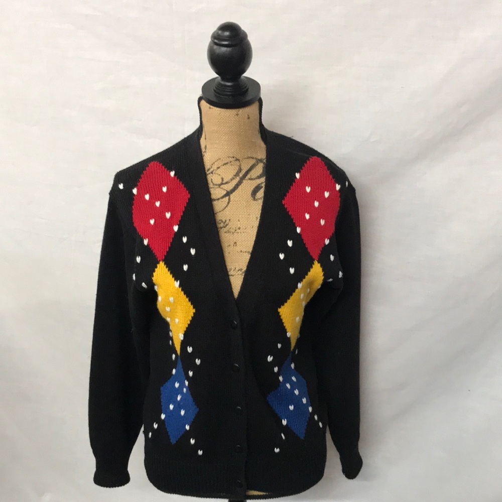 Vintage Worthington Argyle Cardigan